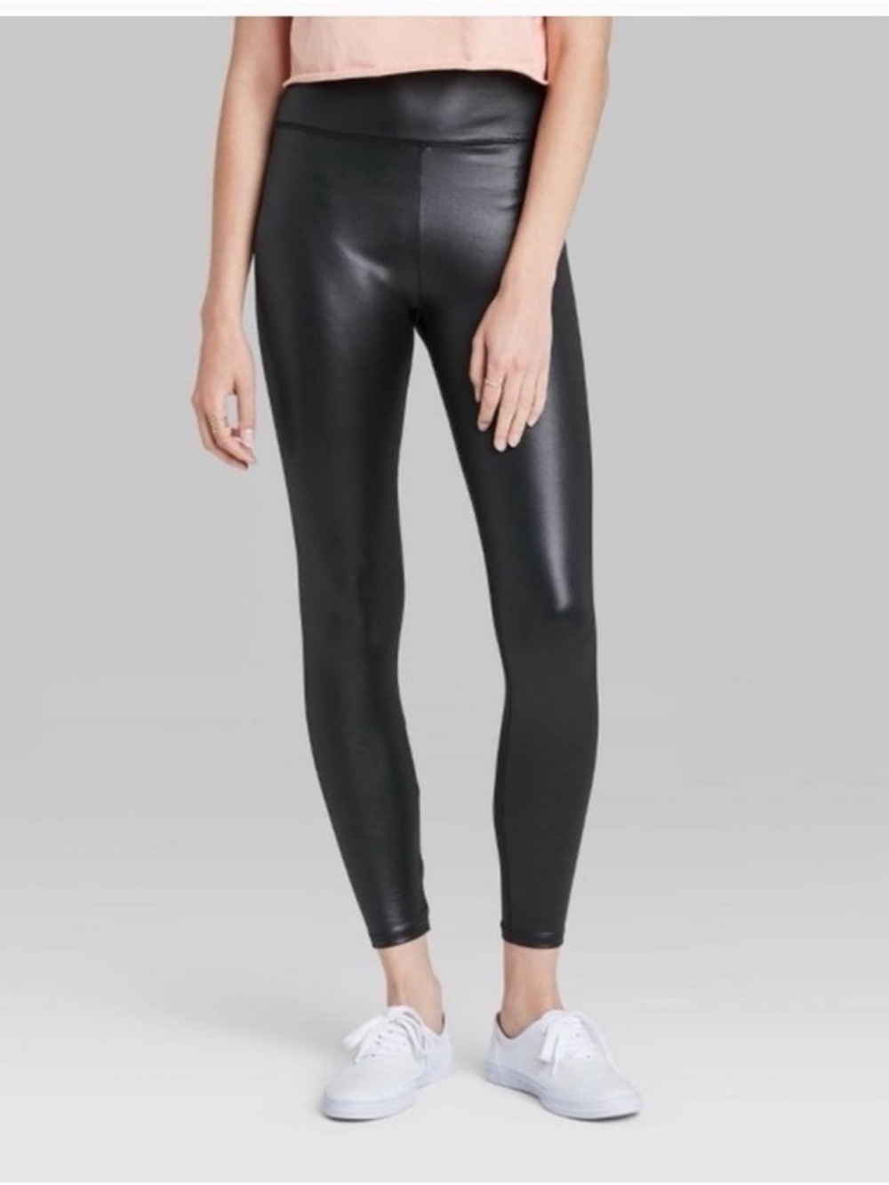 Wild Fable High-Waisted Faux Leather Leggings